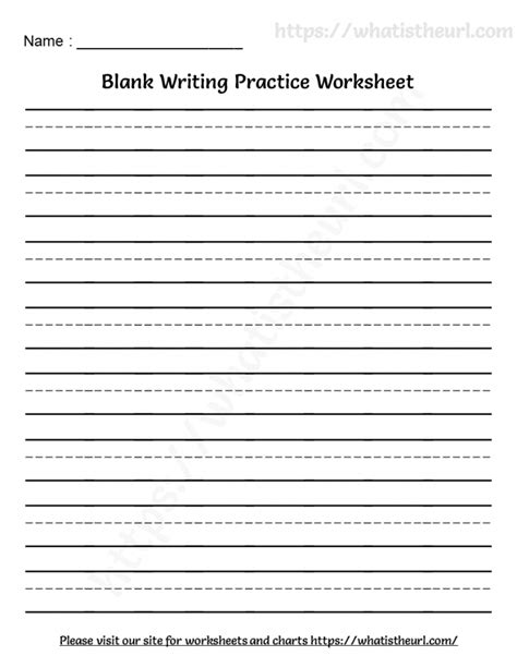 Printable Writing Worksheet