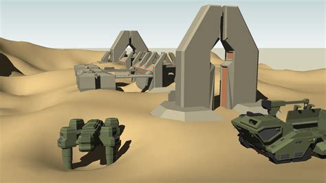 Halo 3 Sandtrap Model 3d Warehouse