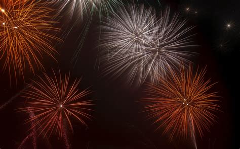 Wallpaper Fireworks Sparks Sky Night Holiday Hd Widescreen High