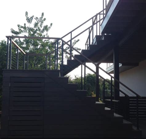 Another Awesome Clearview® Exterior Cable Railing System With Wood Top