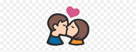Emoji Android Kiss Kiss Emoji Clipart Impresionante Libre