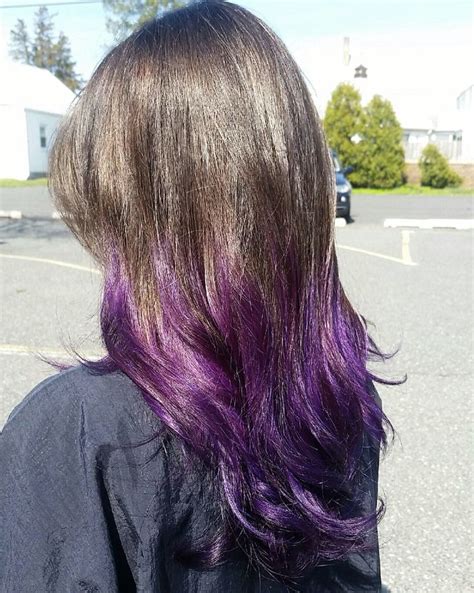 Dark Brown Purple Ombré Long Hair Styles Hair Styles Purple Ombre