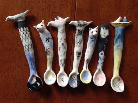 Handmade Porcelain Spoons Via Shoperinswindow