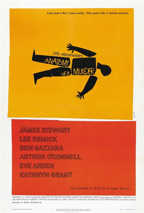 Movie Poster Anatomy Of A Murder On Cafmp