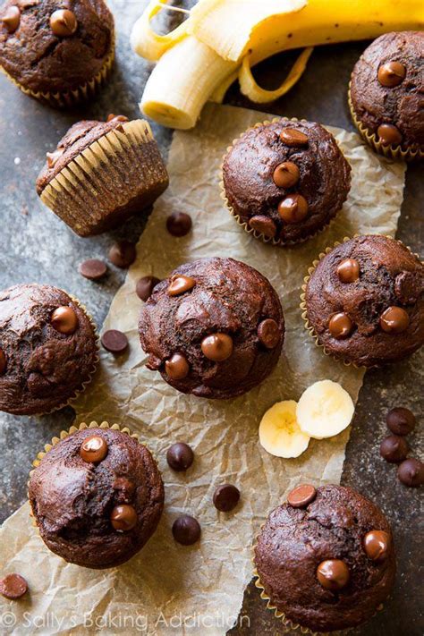 Whole Wheat Double Chocolate Banana Muffins Video Sally S Baking Addiction Bloglovin’