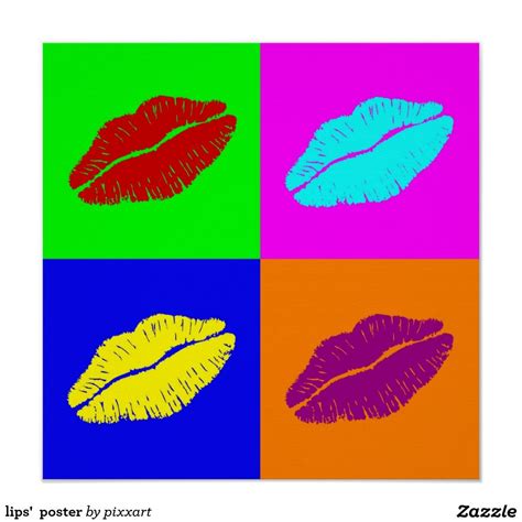 Lips Poster Pop Art Lips Art Print Warhol