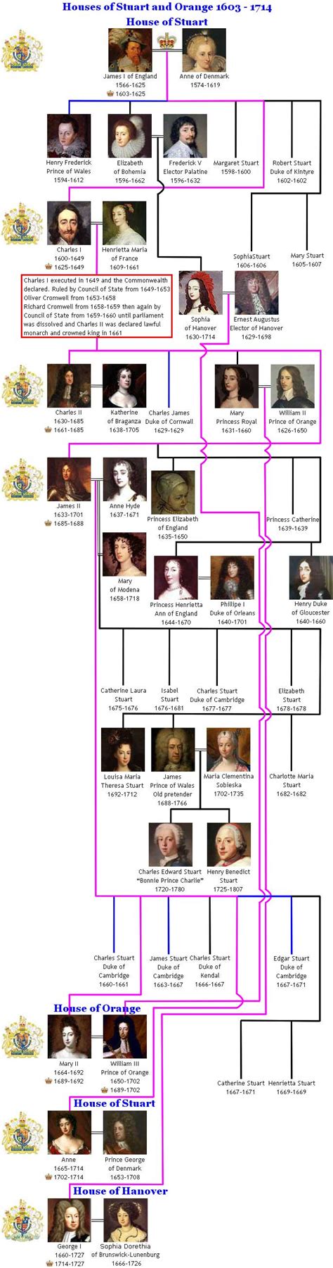 The role of the royal family. Royal House of Stuart - British Royal Family Tree