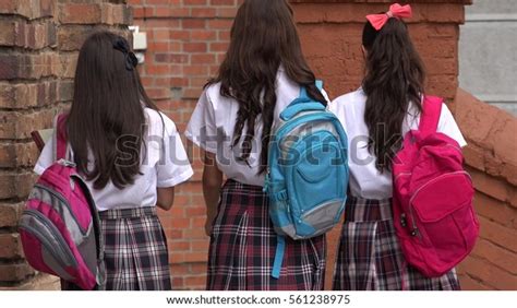Teen Girls Walking School Stock Photo 561238975 Shutterstock