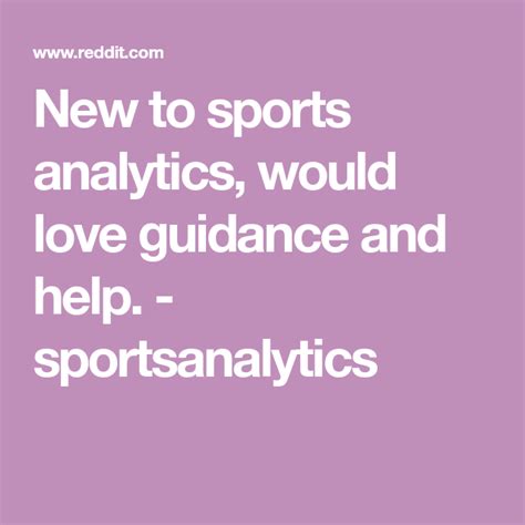 This course examines statistical and mathematical models in sports. New to sports analytics, would love guidance and help ...