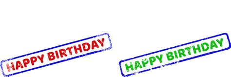 Birthday Stamp Watermark Vector Images Over 320