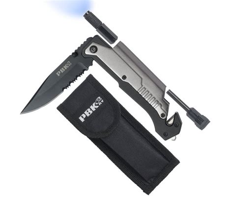 Pbkay 5 In 1 Tactical Survival Pocket Knife For Unexpected Situations