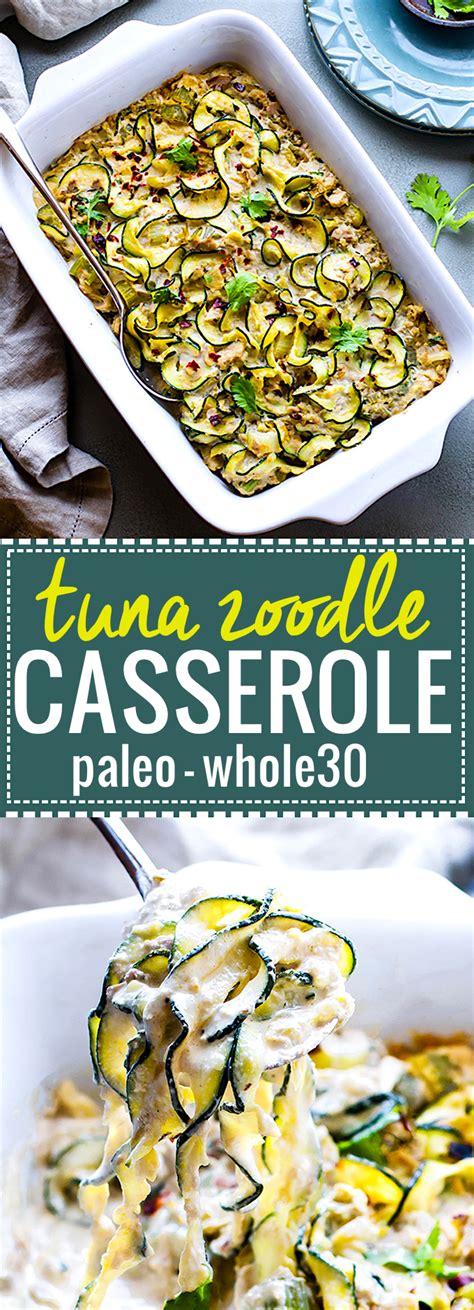 This creamy keto white fish casserole is kicked up a notch with fresh broccoli, greens, and the briny bite of capers. Keto Tuna Casserole w/ Zucchini Noodles VIDEO | Cotter ...