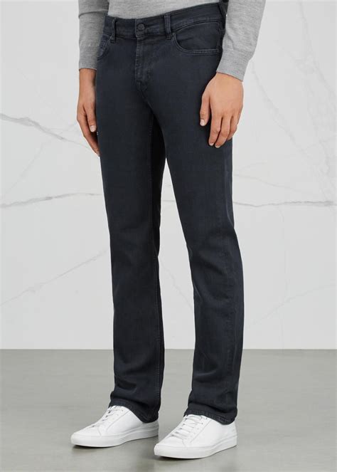 7 For All Mankind Denim Standard Luxe Performance Straight Leg Jeans In