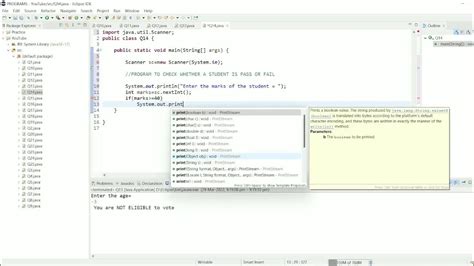 14 Write A Java Program To Check Whether Student Is Pass Or Fail