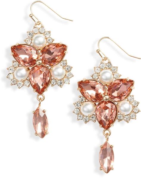 Rachel Parcell Vintage Crystal Chandelier Earrings Vintage Crystal