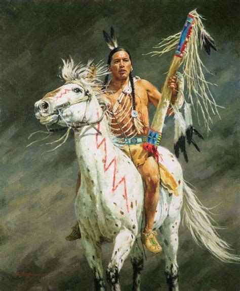 Warrior Native American Art Native American Horses Native American