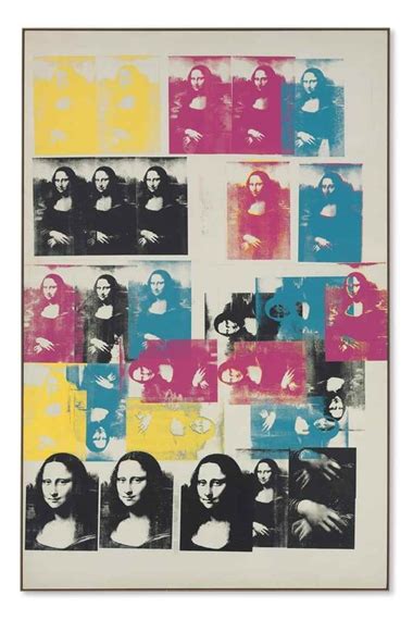 Andy Warhol Colored Mona Lisa 1963 Mutualart