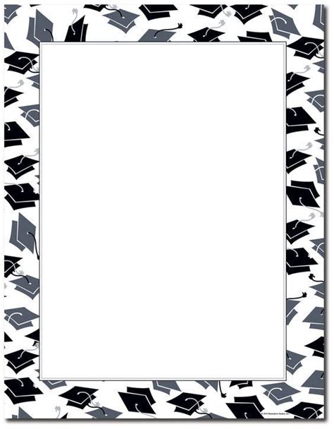 15 Free Graduation Borders With 5 New Designs Home Printables