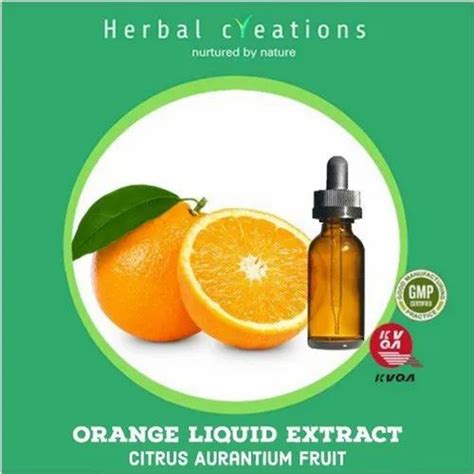 Herbal Creations Orange Citrus Aurantium Liquid Extract Packaging Type