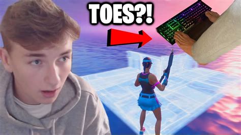 Fortnite But I Can Only Use My Feet Floating Youtube