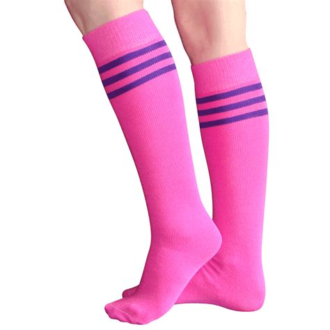 Pink Knee High Socks Made In Usa