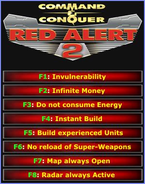 If you are having trouble with trying to get spies into structures over the internet with a human player you should try this: Command & Conquer: Red Alert 2: Трейнер/Trainer (+8) [1 ...