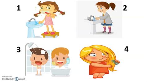Washing Yourself Clipart