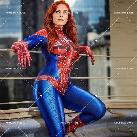 Mj Spider Girl Cosplay Costumes Sexy Geek Girls Anime Clothes Superhero