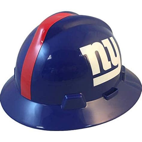 Msa 10194775 Nfl V Gard Full Brim Hard Hat New York Giants Sports