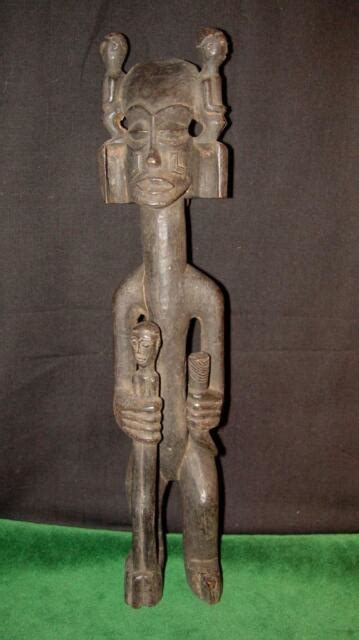 Vintage Oceania Or West African Ancestor Worshipcult Carved Wooden