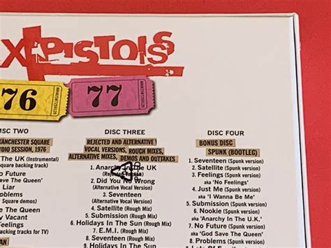 Sex Pistols 76 77 4 Cd Box Set Tienda De Discos Y Vinilos