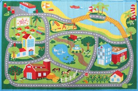 Little Circus Road Map Beach Blue Collections Little