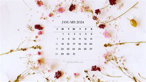 January 2024 Calendar Desktop Wallpaper Entheosweb Desktop