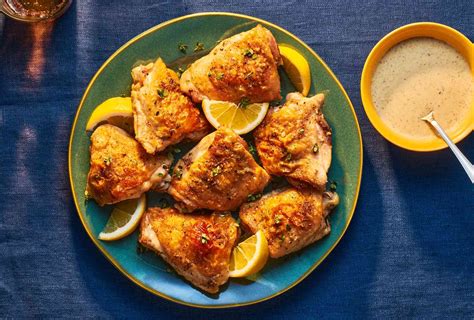 Baked Lemon Garlic Chicken Thighs Recipe