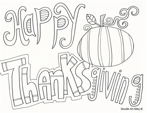 Happy Thanksgiving Pictures To Color