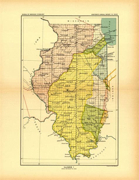 Native American Land Cessions In Illinois Access Genealogy