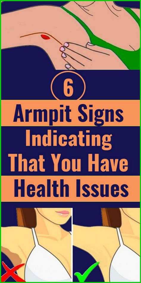 6 Armpit Signs Indicating That You Have Health Issues Health Issues