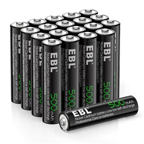 Ebl Aaa Rechargeable Batteries 12v 500mah High Capacity Ni Cd Triple A