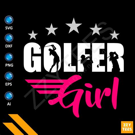 Cute Golfer Girl Svg Vintage Svg Golf Dxf Golf Silhouette Etsy Australia