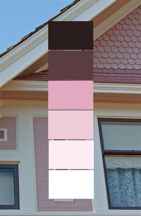Pretty In Pink Projects Paint Your House Brown House Exterior