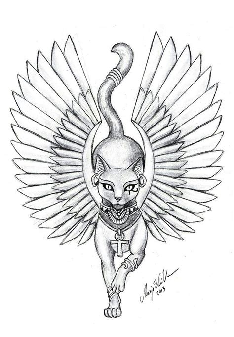 guardian egyptian cat tattoos bastet tattoo egyptian tattoo