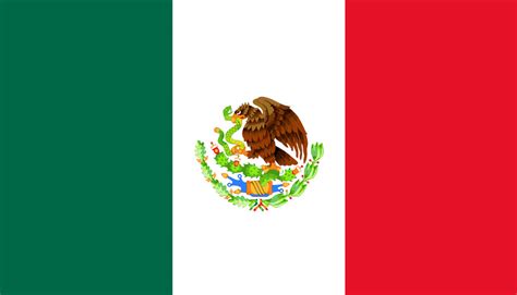 Bandeira Mexico Para Colorir