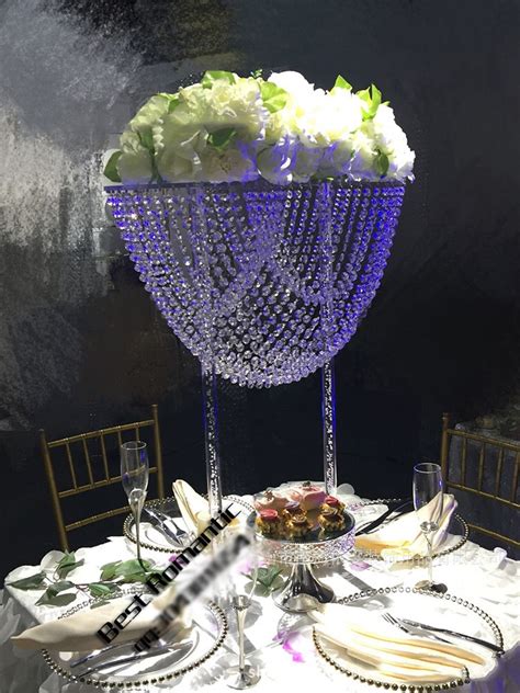 80cm Tall Wedding Flower Stand Crystal Table Centerpiece 4pcslot In