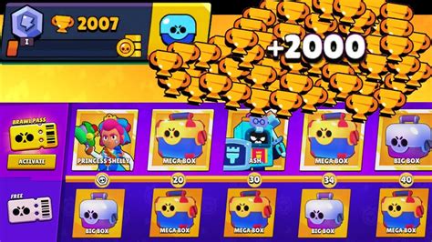 Nonstop To 2000 Trophies Without Collecting Brawl Pass Brawl Stars