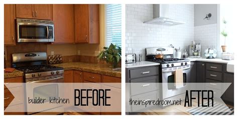 The homeowners had just moved in a month before and were desperate to update their unappealing cave of orange. Kitchen Cabinet Colors - Before & After | Repainting ...