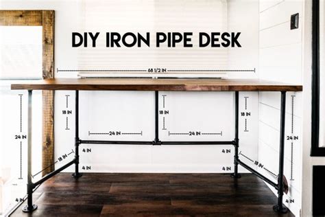 Simple And Versatile Diy Desks From Pipes And Wood