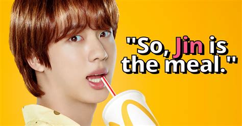Mcdonald's and bts are partnering on a new meal. Here Are 10 Extremely Relatable Reactions To BTS Jin's Flawless McDonald's Concept Photo - Koreaboo