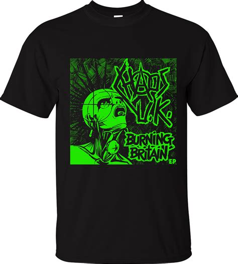 Chaos Uk T Shirt Burning Britain Official Merch British Hardcore Punk Rock Fuk Ebay