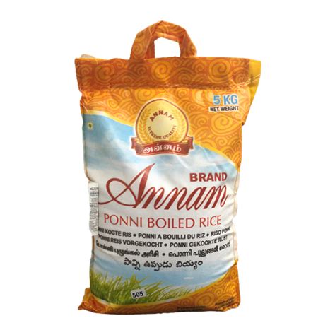 Annam Ponni Boiled Rice 5kg Indira Indian Foods