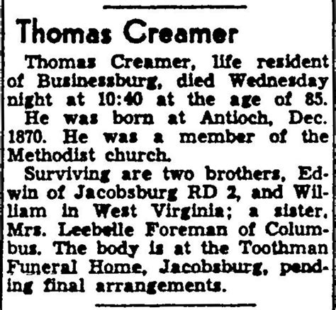 Thomas James Creamer (1870-1956) – Memorial Find a Grave